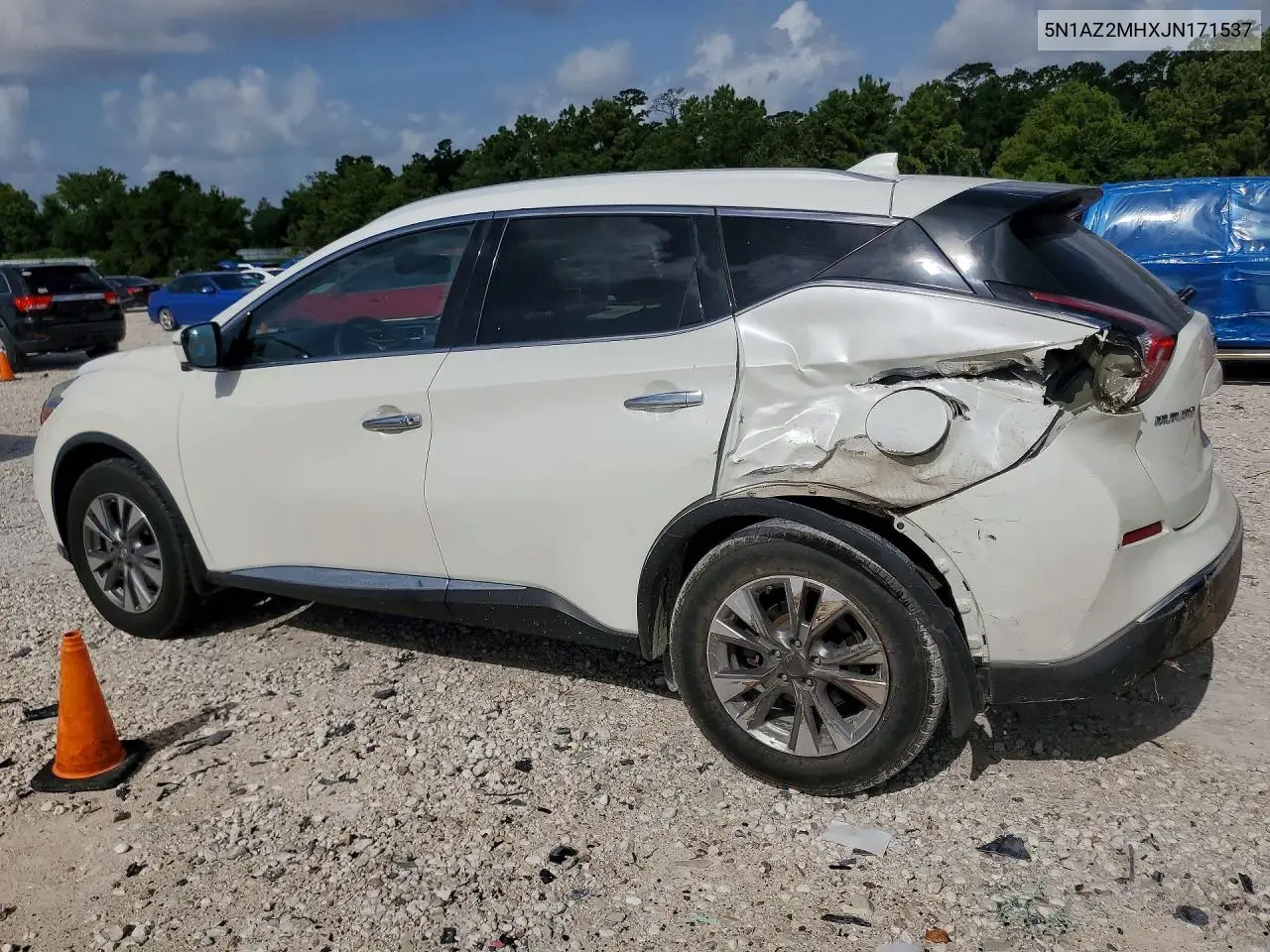 2018 Nissan Murano Sl VIN: 5N1AZ2MHXJN171537 Lot: 61566896