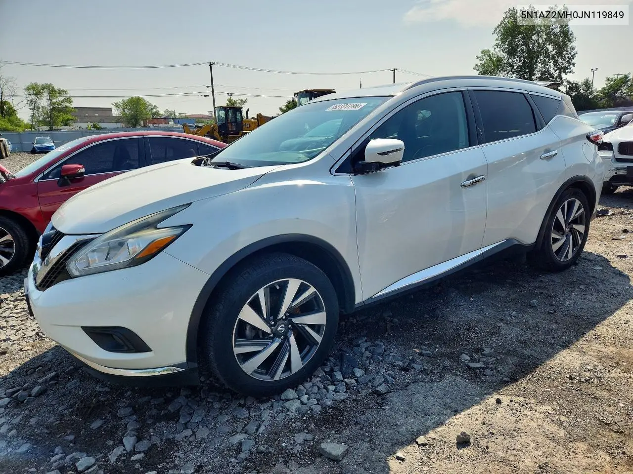 2018 Nissan Murano Platinum VIN: 5N1AZ2MH0JN119849 Lot: 62121746