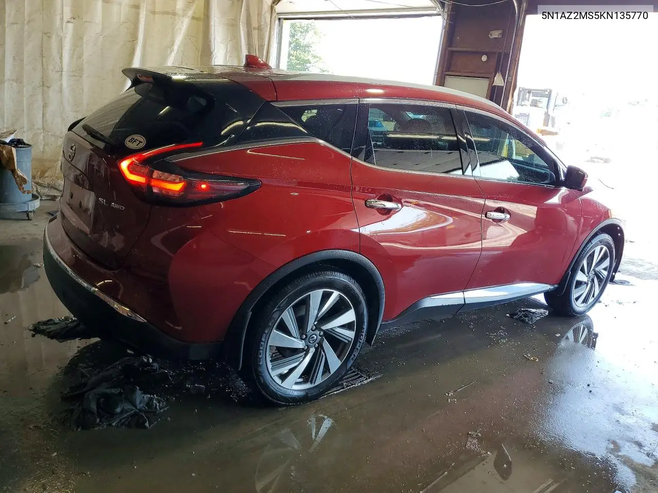 2019 Nissan Murano Sl VIN: 5N1AZ2MS5KN135770 Lot: 60759966