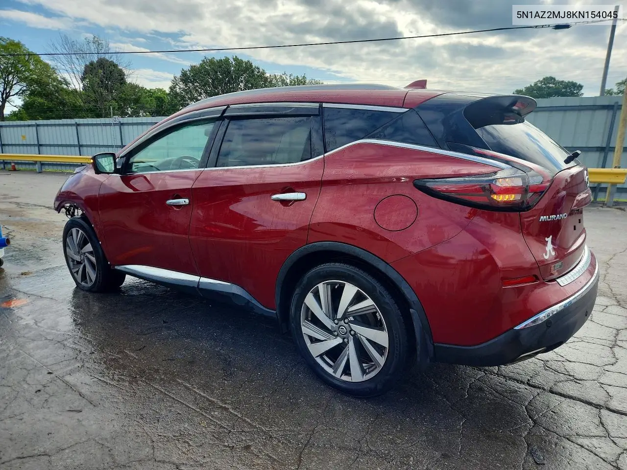 2019 Nissan Murano Sl VIN: 5N1AZ2MJ8KN154045 Lot: 61052166