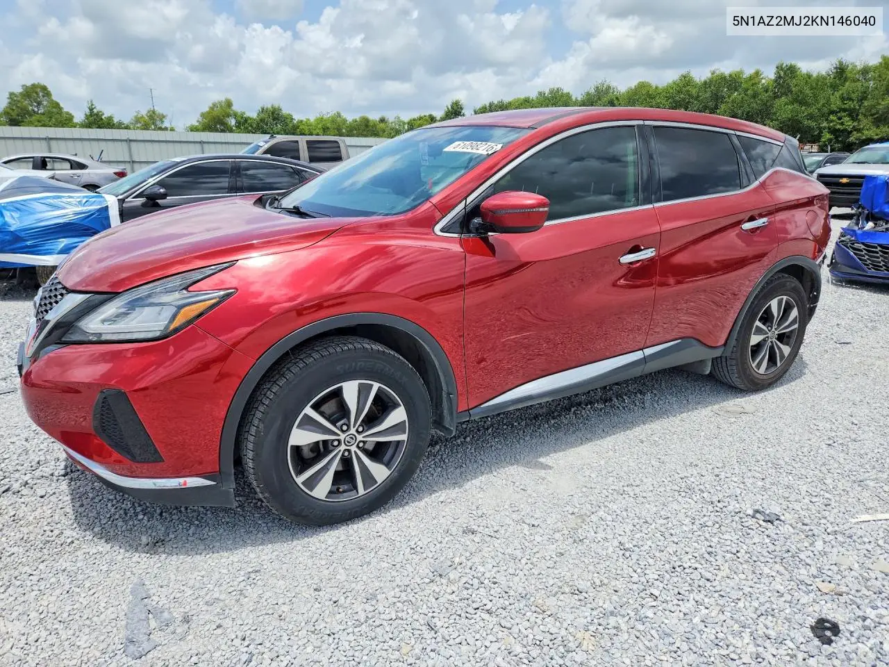 2019 Nissan Murano S VIN: 5N1AZ2MJ2KN146040 Lot: 61098216
