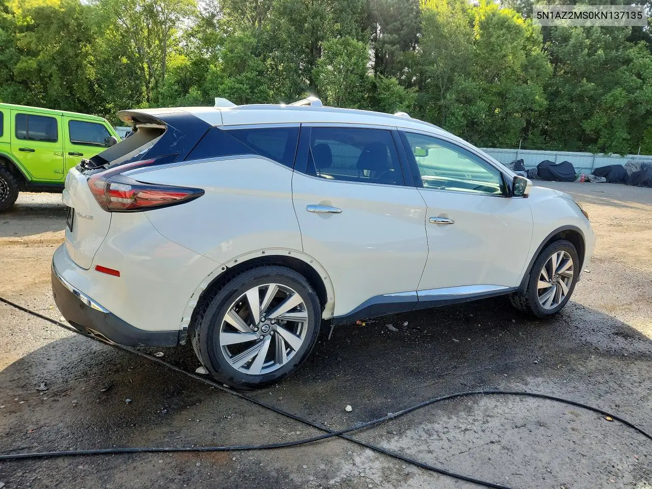 2019 Nissan Murano Sl VIN: 5N1AZ2MS0KN137135 Lot: 61568626