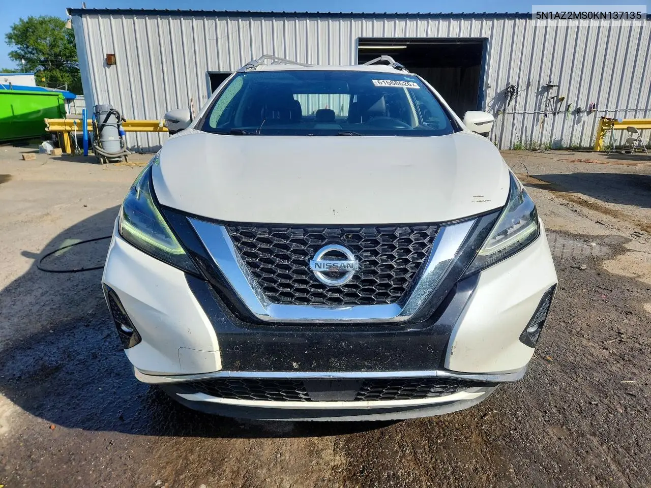 2019 Nissan Murano Sl VIN: 5N1AZ2MS0KN137135 Lot: 61568626