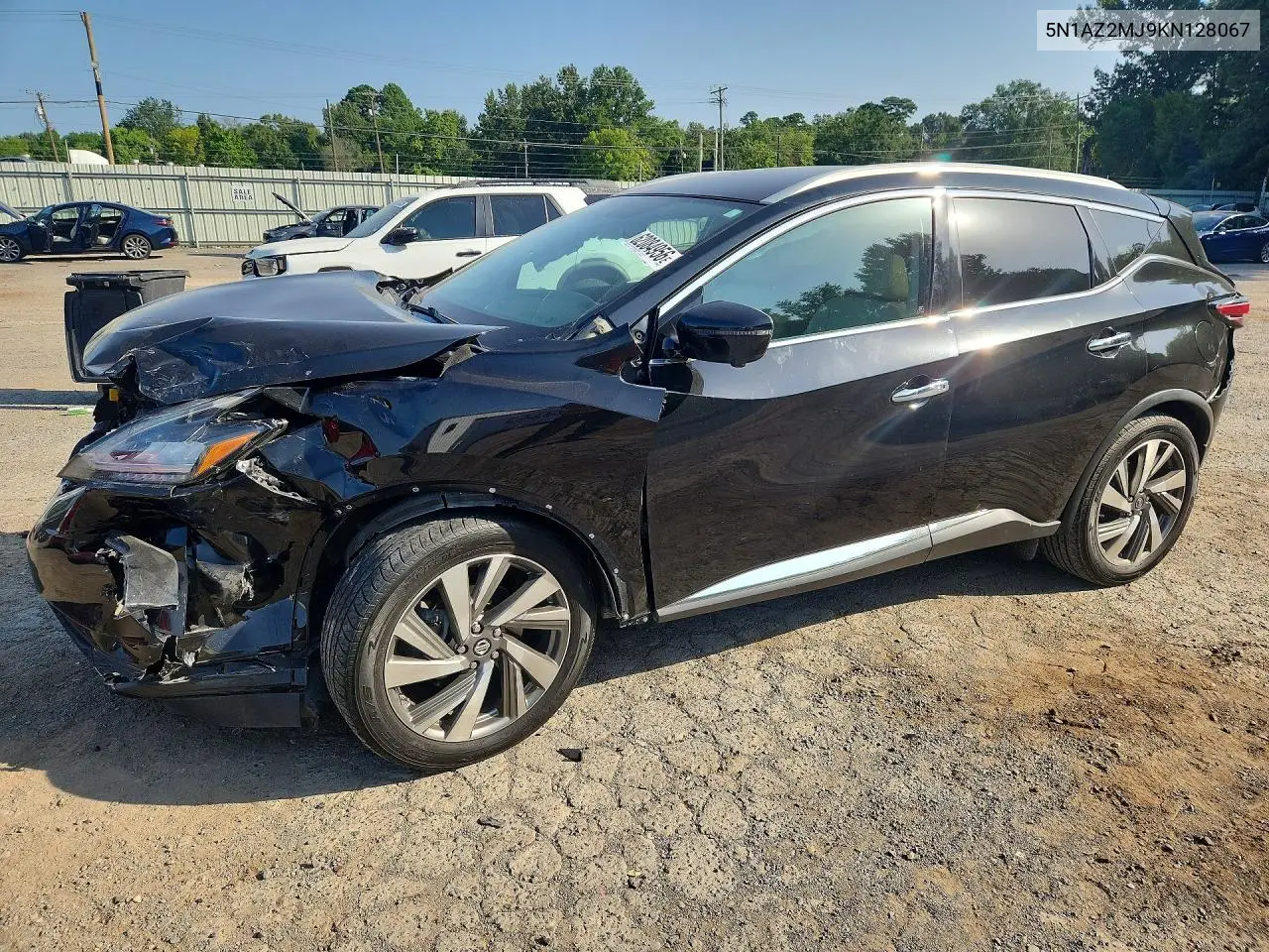 2019 Nissan Murano Sl VIN: 5N1AZ2MJ9KN128067 Lot: 62084956