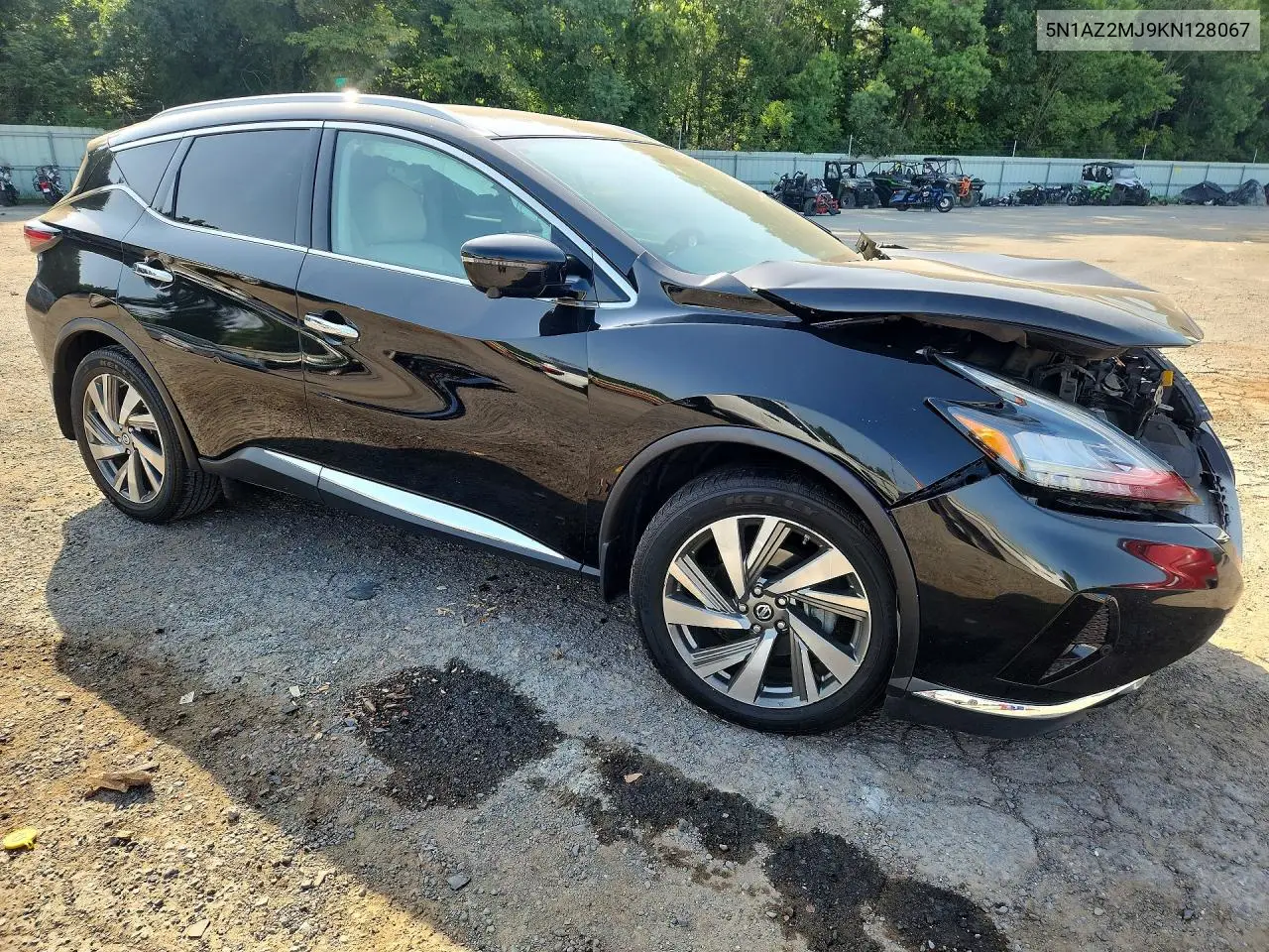 2019 Nissan Murano Sl VIN: 5N1AZ2MJ9KN128067 Lot: 62084956