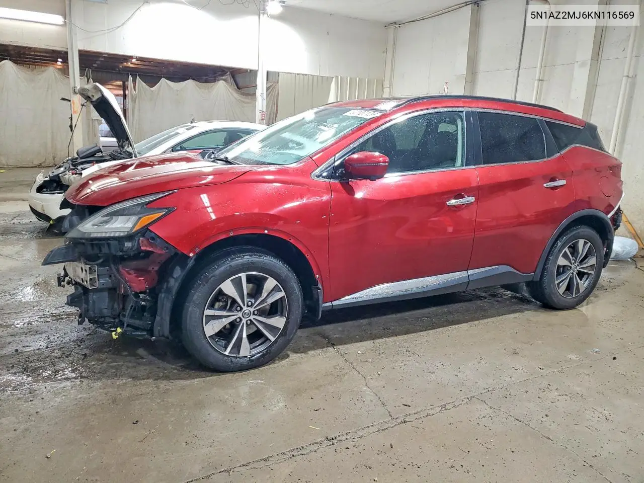 2019 Nissan Murano Sv VIN: 5N1AZ2MJ6KN116569 Lot: 62107136
