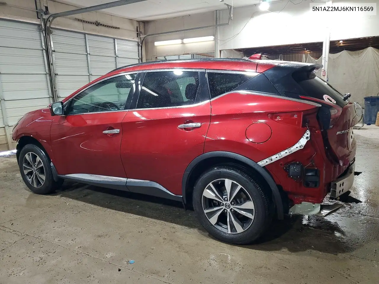 2019 Nissan Murano Sv VIN: 5N1AZ2MJ6KN116569 Lot: 62107136