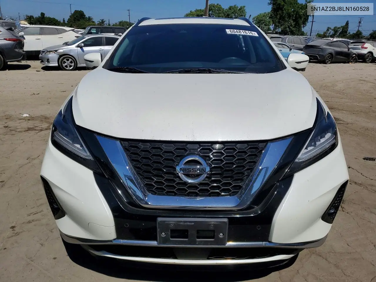 2020 Nissan Murano Sv VIN: 5N1AZ2BJ8LN160528 Lot: 60481616