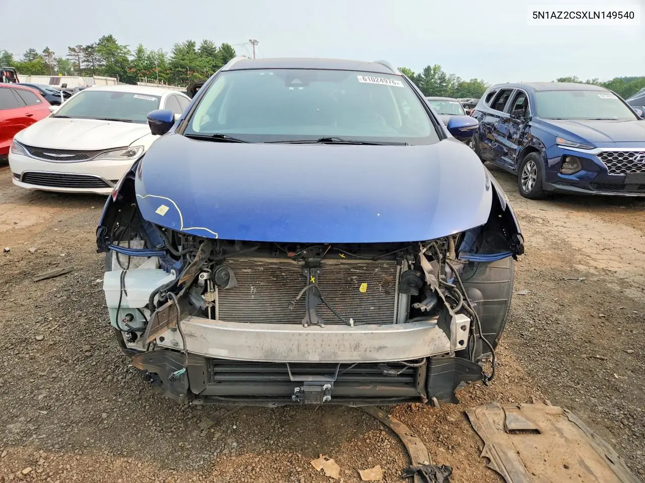 2020 Nissan Murano Sl VIN: 5N1AZ2CSXLN149540 Lot: 61024976