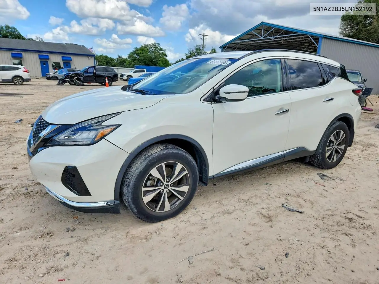2020 Nissan Murano Sv VIN: 5N1AZ2BJ5LN152192 Lot: 61161696