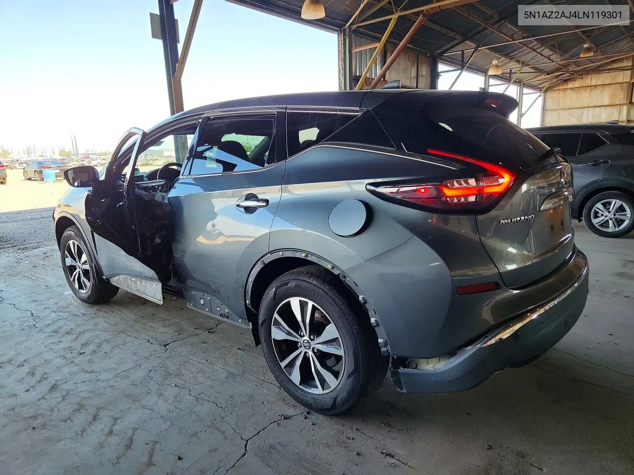 2020 Nissan Murano S VIN: 5N1AZ2AJ4LN119301 Lot: 61336896