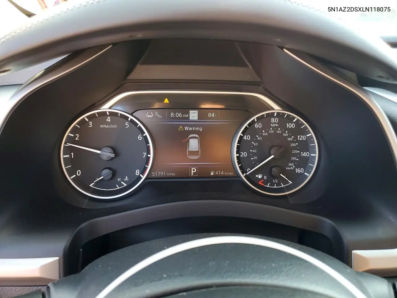 2020 Nissan Murano Platinum VIN: 5N1AZ2DSXLN118075 Lot: 85987635