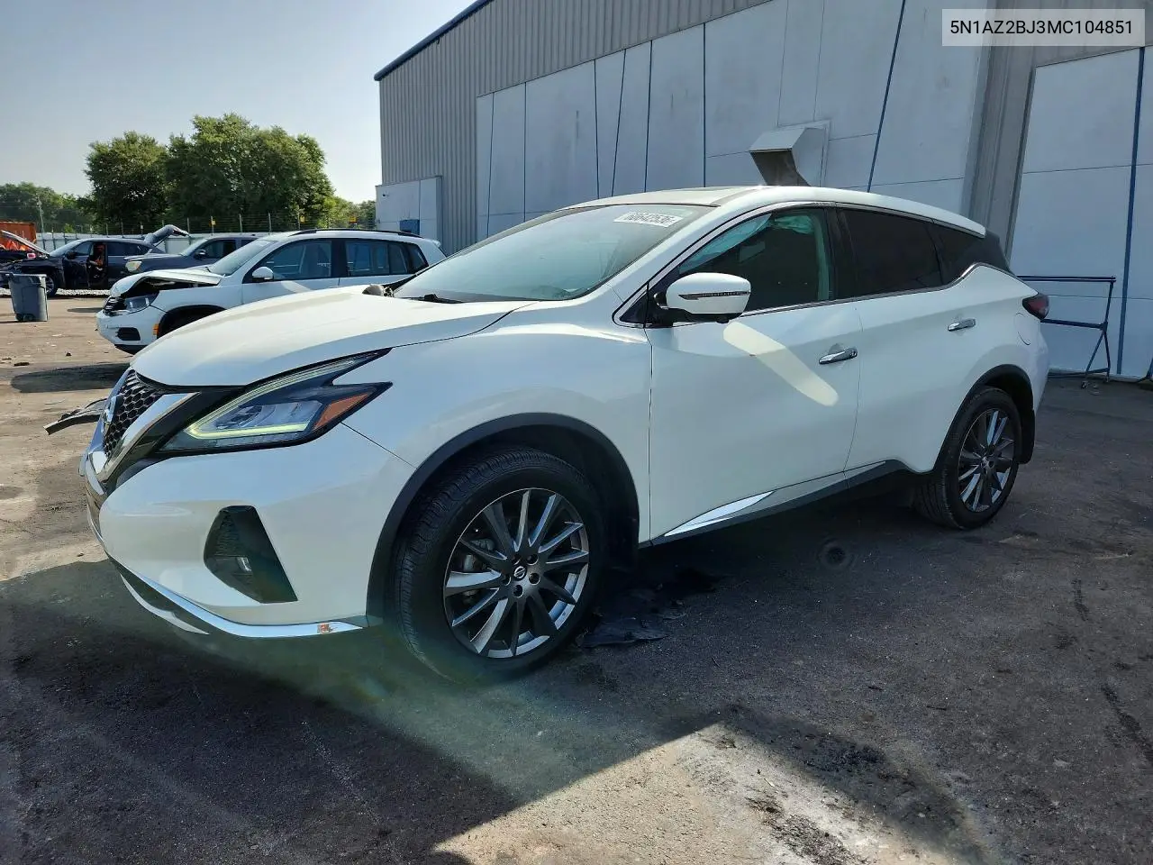 2021 Nissan Murano Sv VIN: 5N1AZ2BJ3MC104851 Lot: 60642536