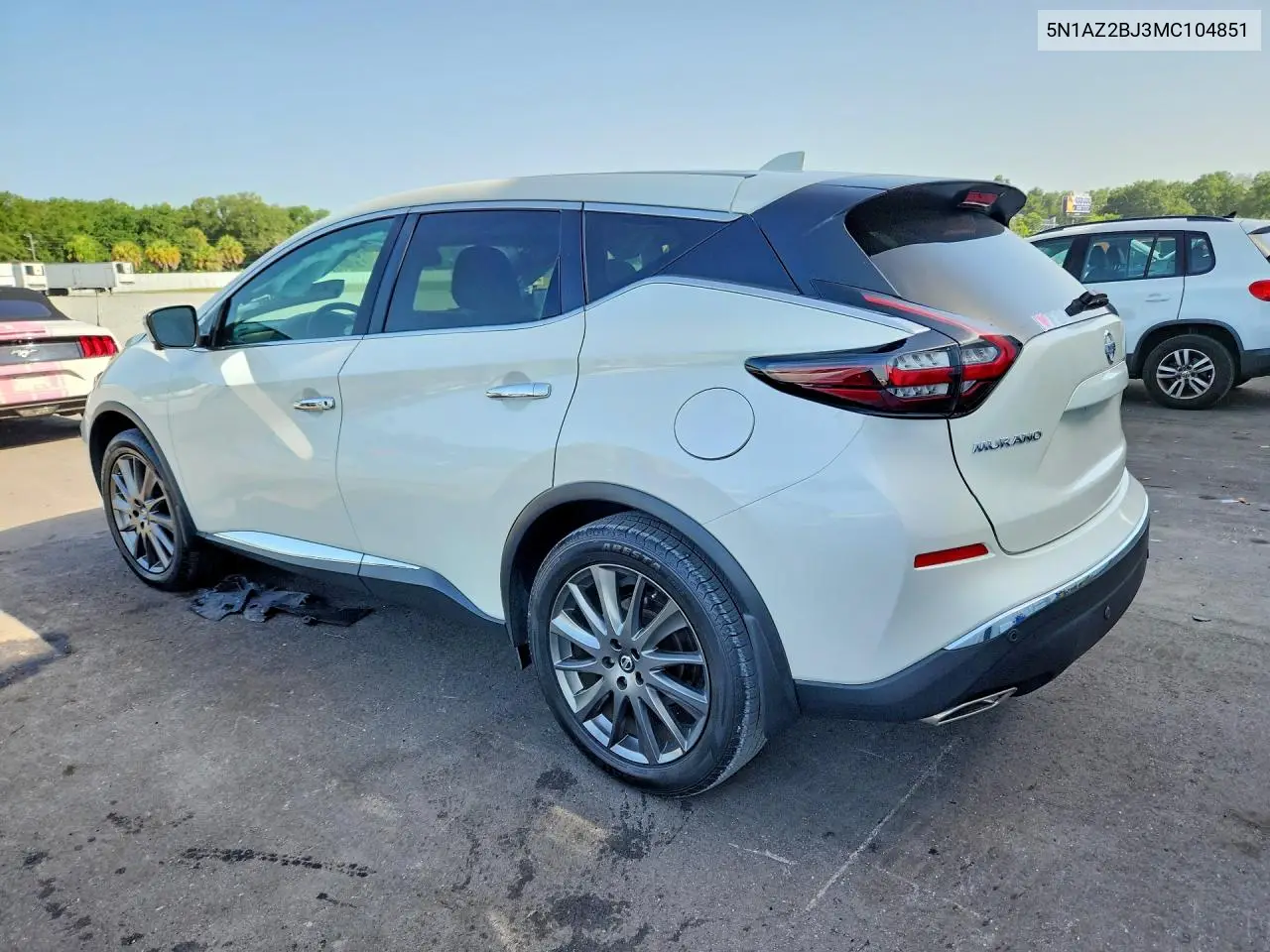 2021 Nissan Murano Sv VIN: 5N1AZ2BJ3MC104851 Lot: 60642536