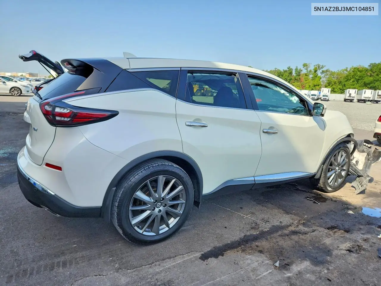2021 Nissan Murano Sv VIN: 5N1AZ2BJ3MC104851 Lot: 60642536
