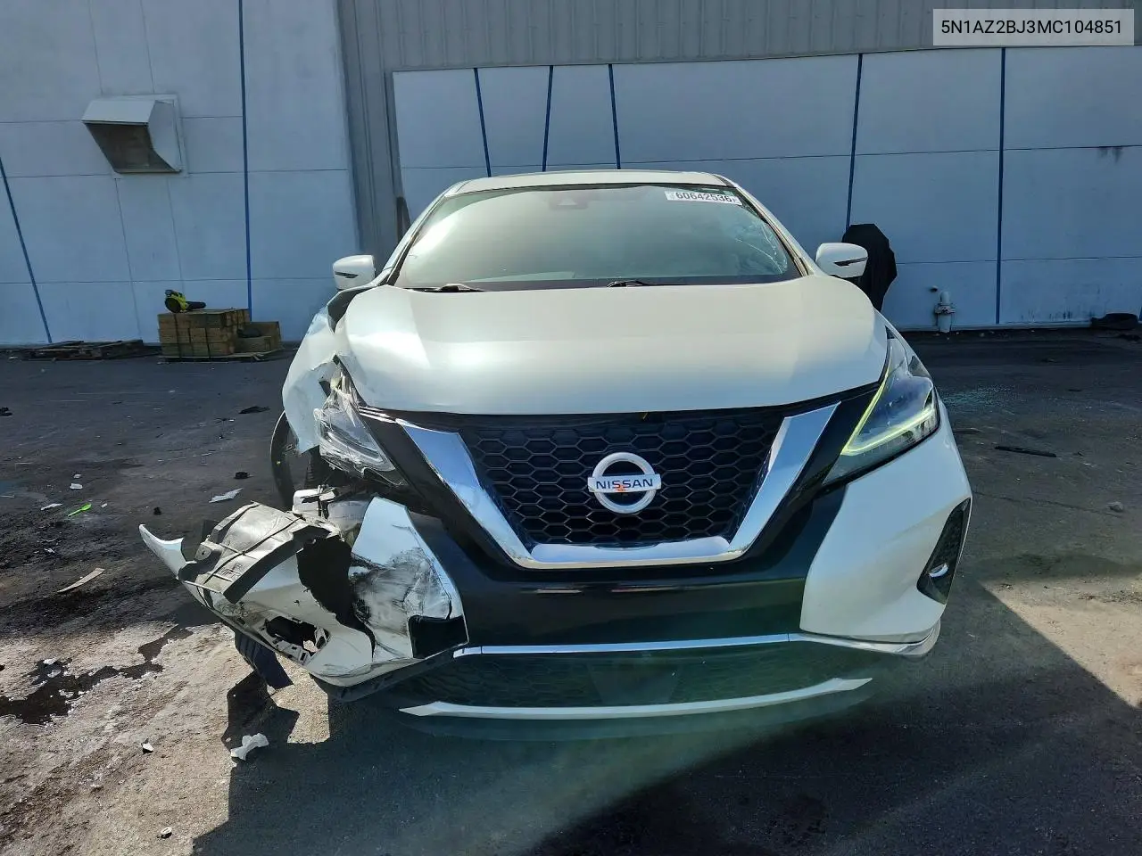 2021 Nissan Murano Sv VIN: 5N1AZ2BJ3MC104851 Lot: 60642536