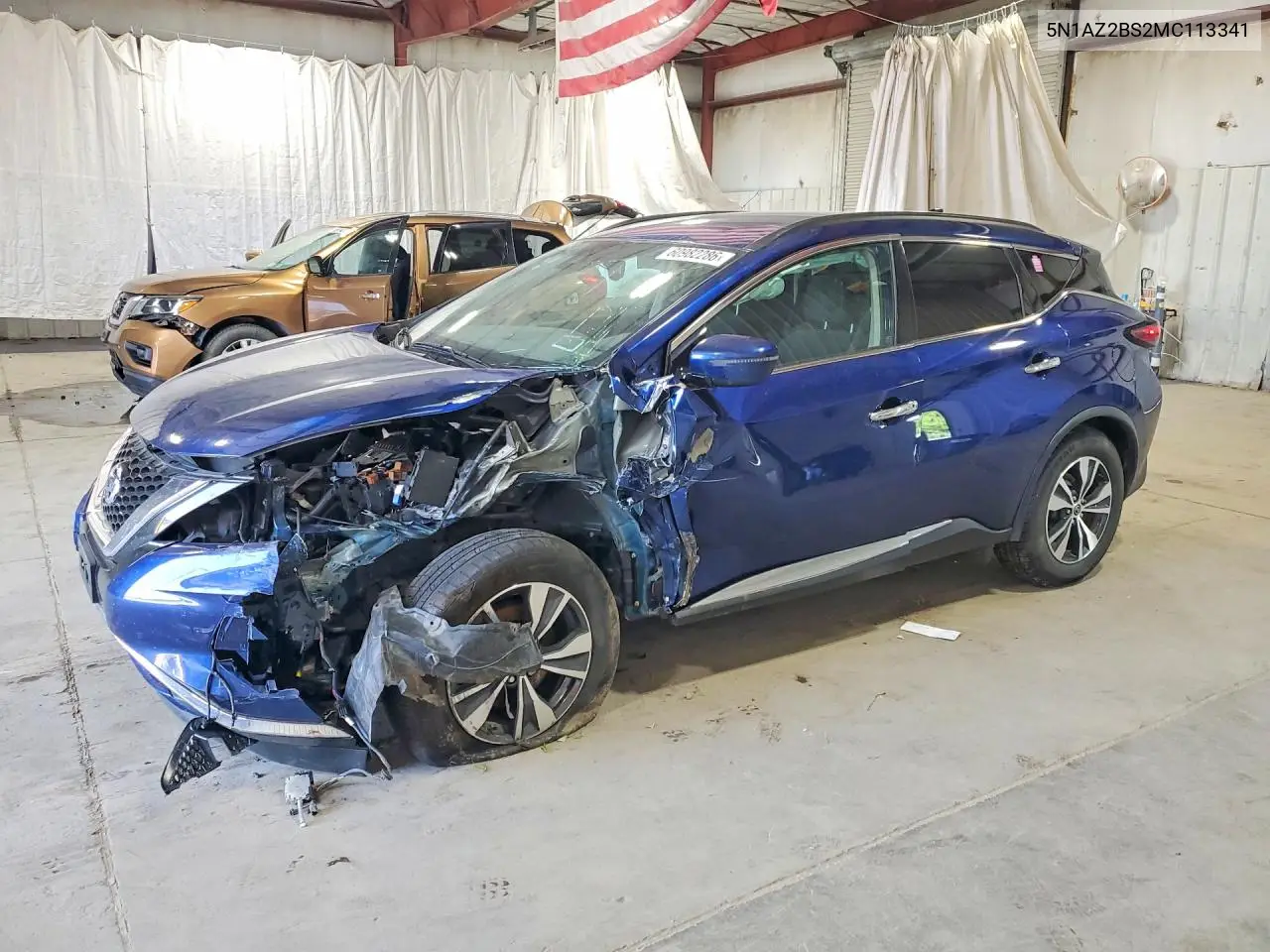 2021 Nissan Murano Sv VIN: 5N1AZ2BS2MC113341 Lot: 60982286