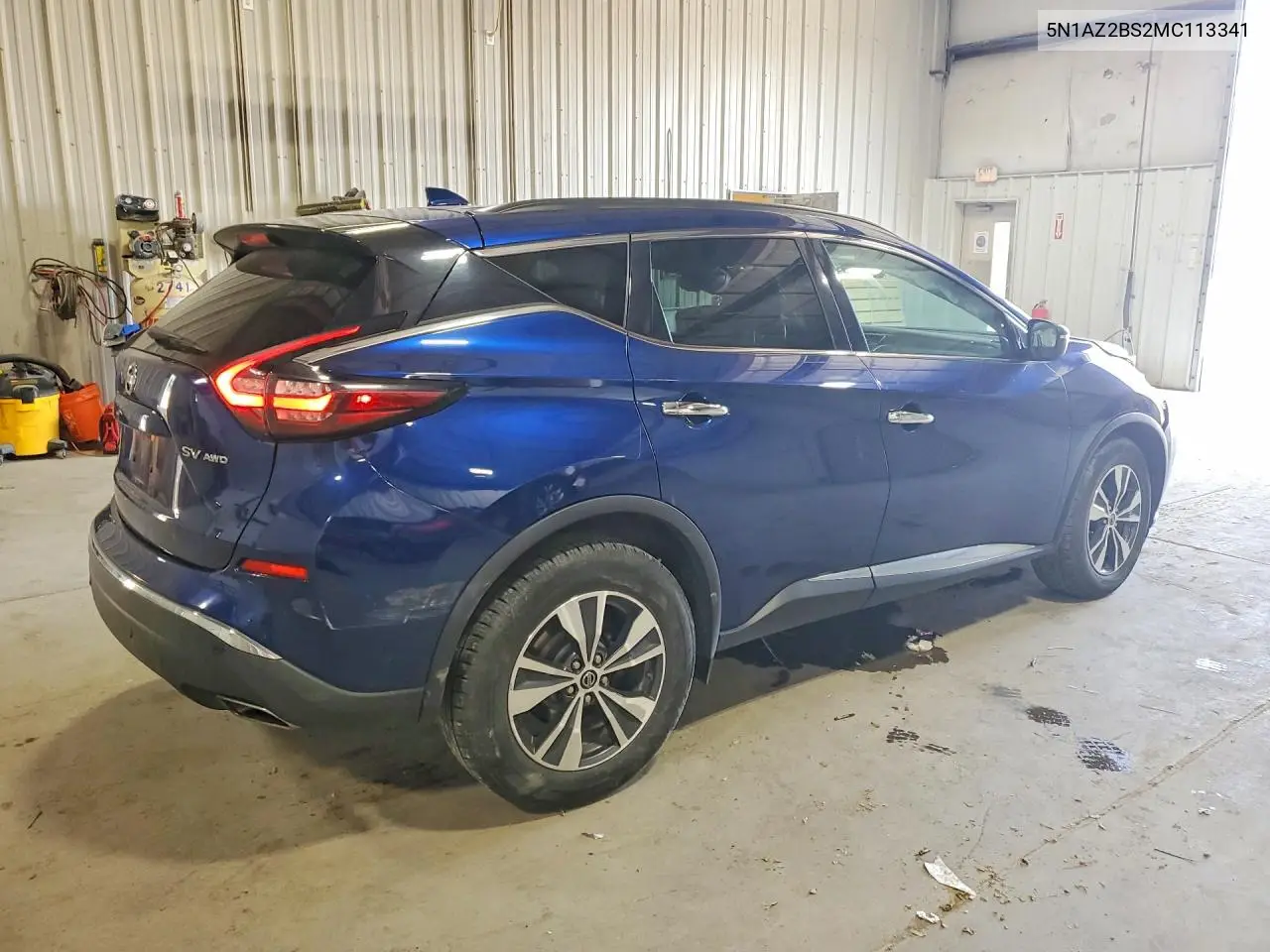 2021 Nissan Murano Sv VIN: 5N1AZ2BS2MC113341 Lot: 60982286