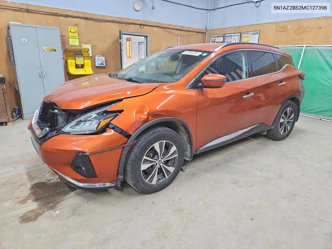 2021 Nissan Murano Sv VIN: 5N1AZ2BS2MC127398 Lot: 60990986