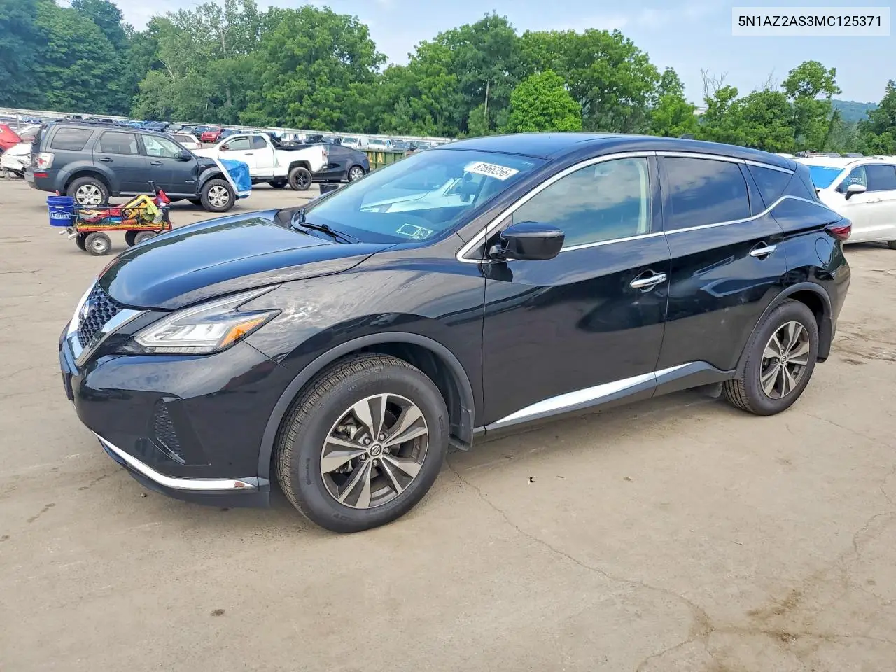 2021 Nissan Murano S VIN: 5N1AZ2AS3MC125371 Lot: 61666256