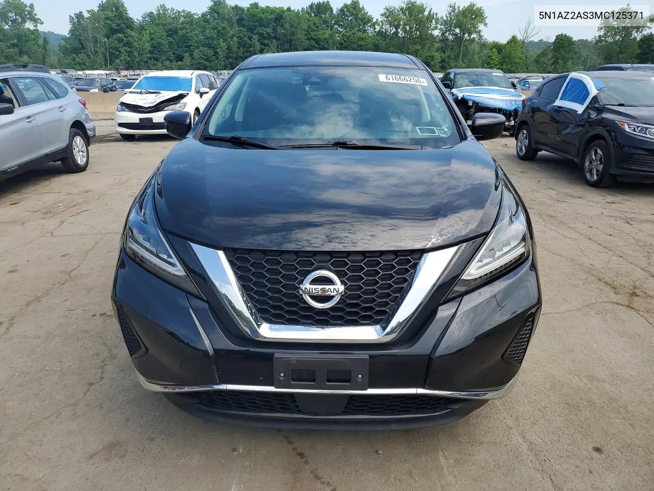 2021 Nissan Murano S VIN: 5N1AZ2AS3MC125371 Lot: 61666256