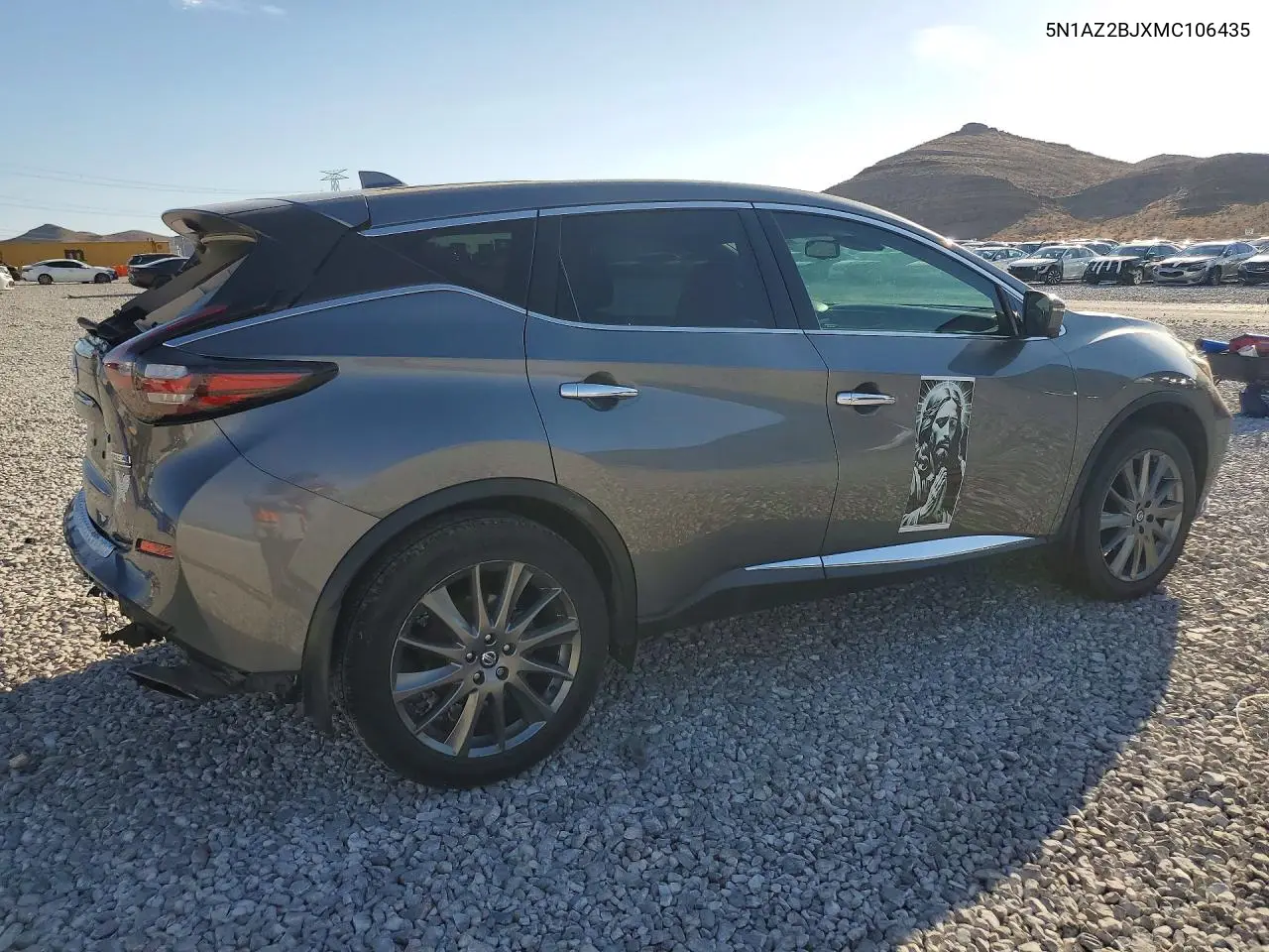 2021 Nissan Murano Sv VIN: 5N1AZ2BJXMC106435 Lot: 61704306