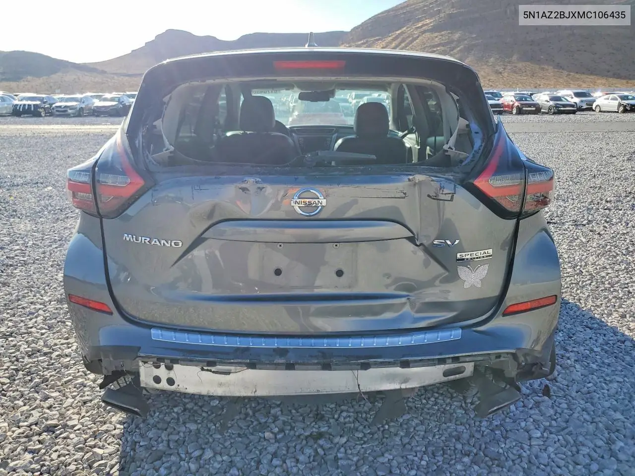 2021 Nissan Murano Sv VIN: 5N1AZ2BJXMC106435 Lot: 61704306
