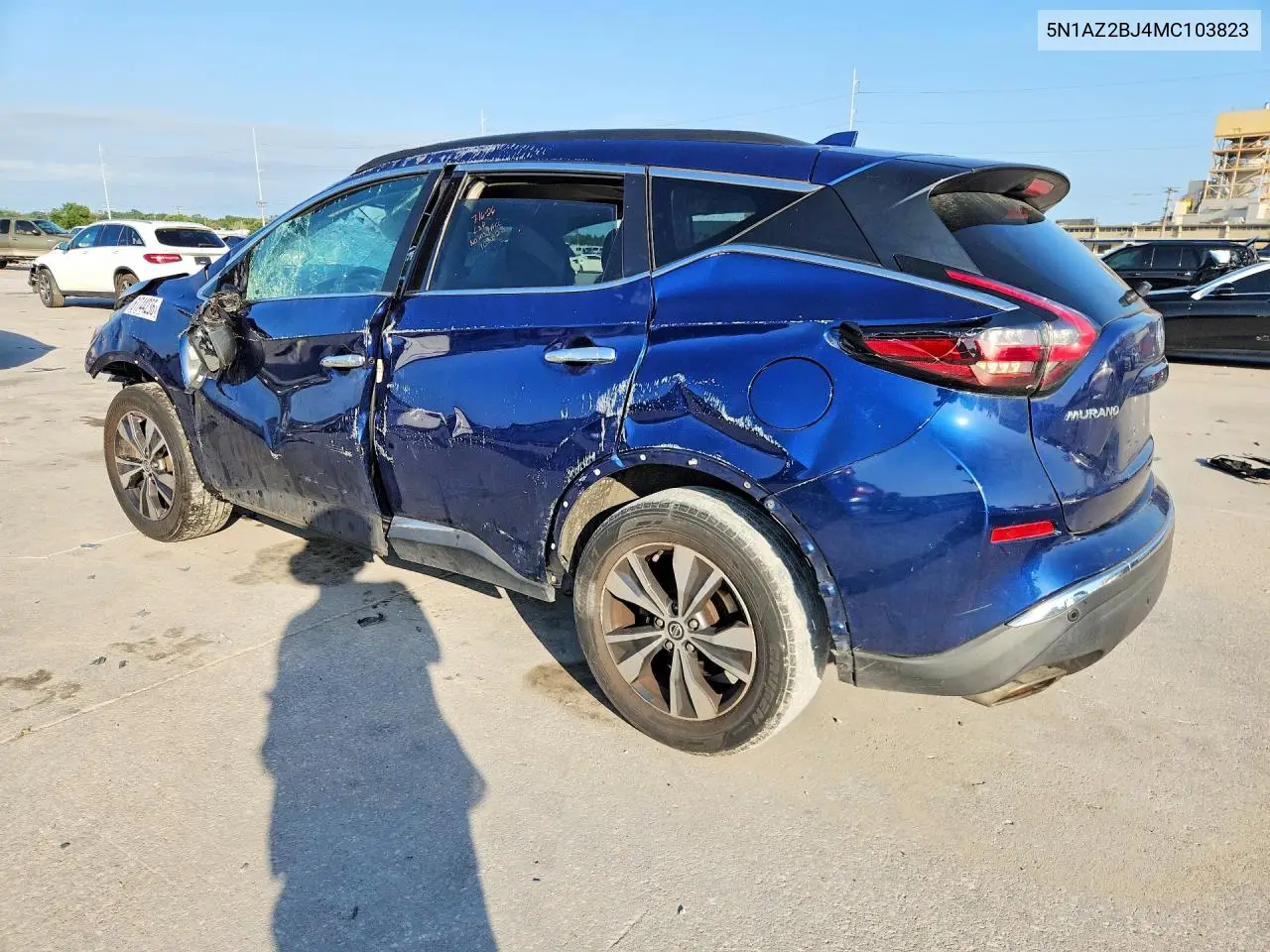 2021 Nissan Murano Sv VIN: 5N1AZ2BJ4MC103823 Lot: 61744236