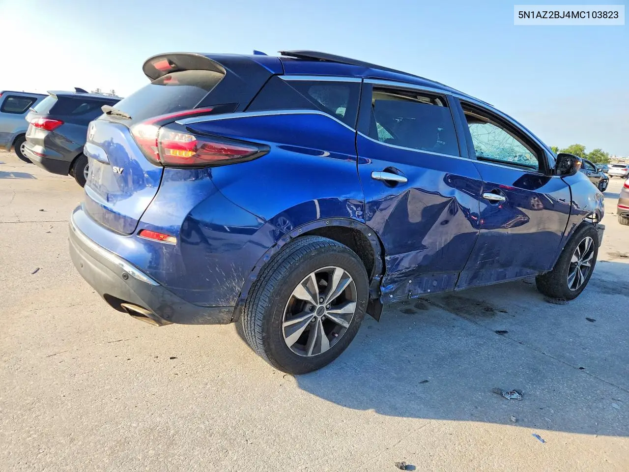2021 Nissan Murano Sv VIN: 5N1AZ2BJ4MC103823 Lot: 61744236