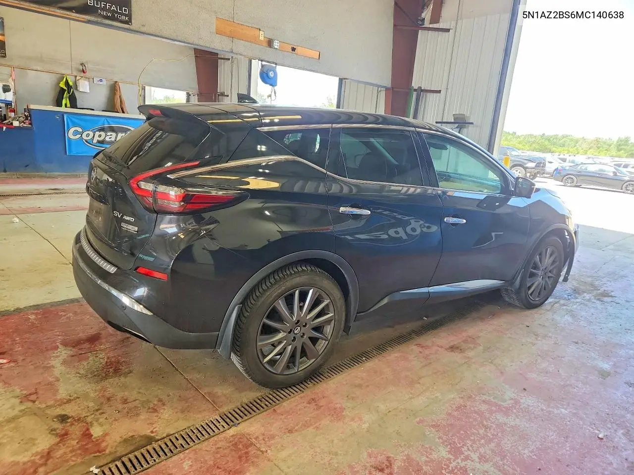 2021 Nissan Murano Sv VIN: 5N1AZ2BS6MC140638 Lot: 85969435