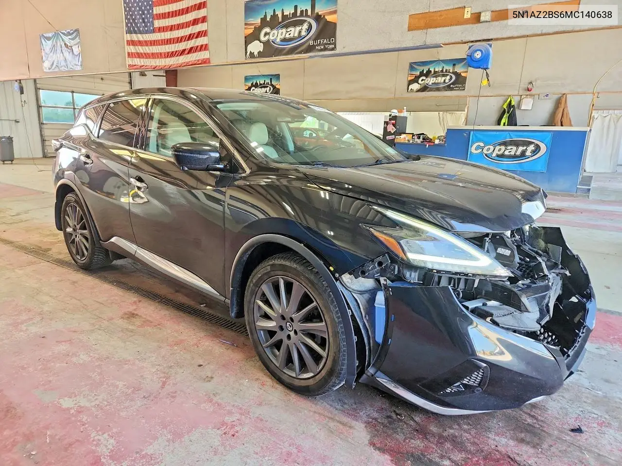 2021 Nissan Murano Sv VIN: 5N1AZ2BS6MC140638 Lot: 85969435