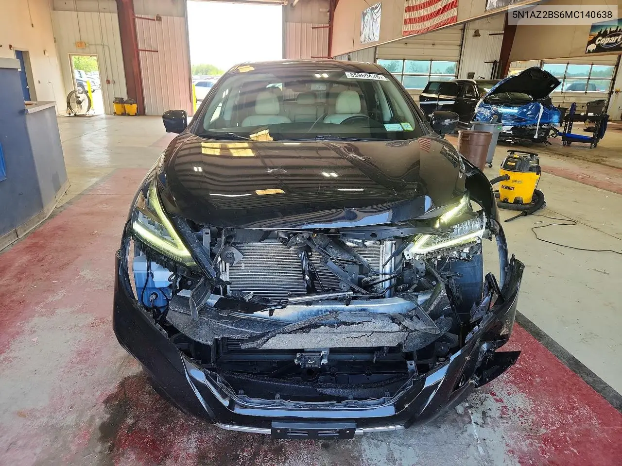 2021 Nissan Murano Sv VIN: 5N1AZ2BS6MC140638 Lot: 85969435