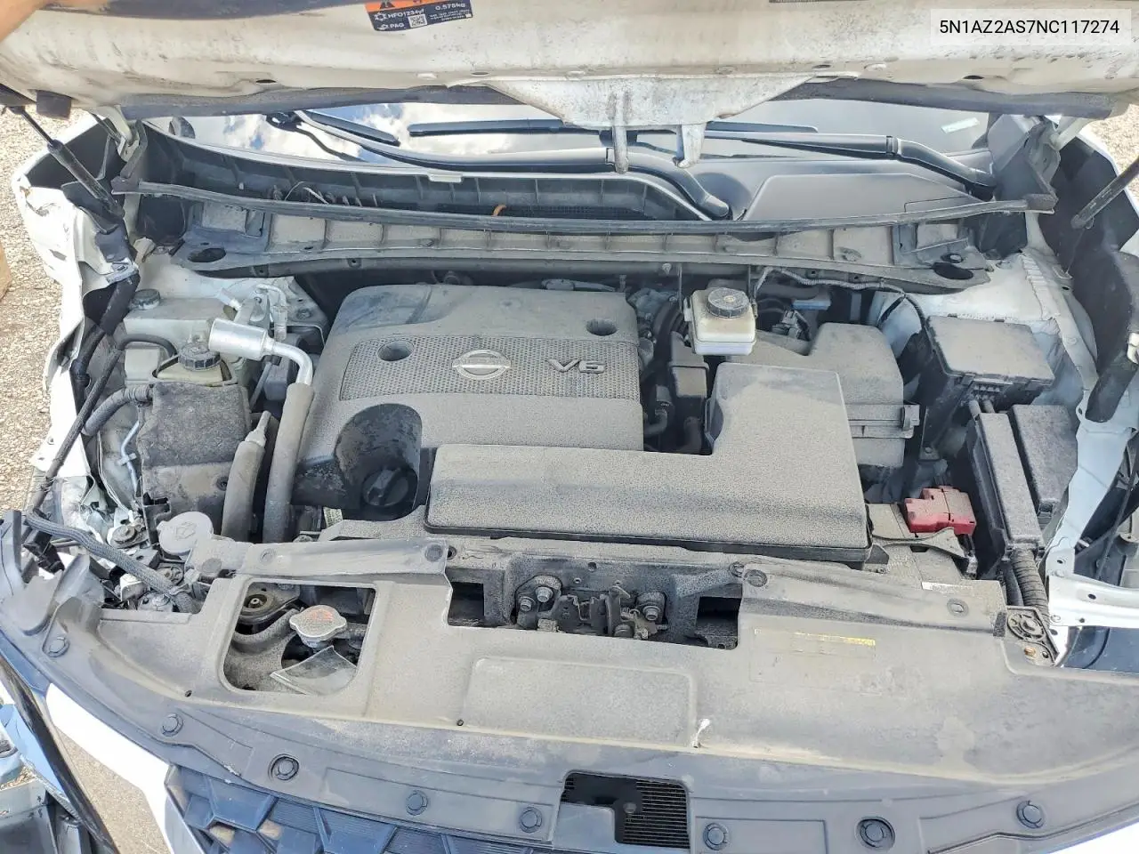 2022 Nissan Murano S VIN: 5N1AZ2AS7NC117274 Lot: 56582626