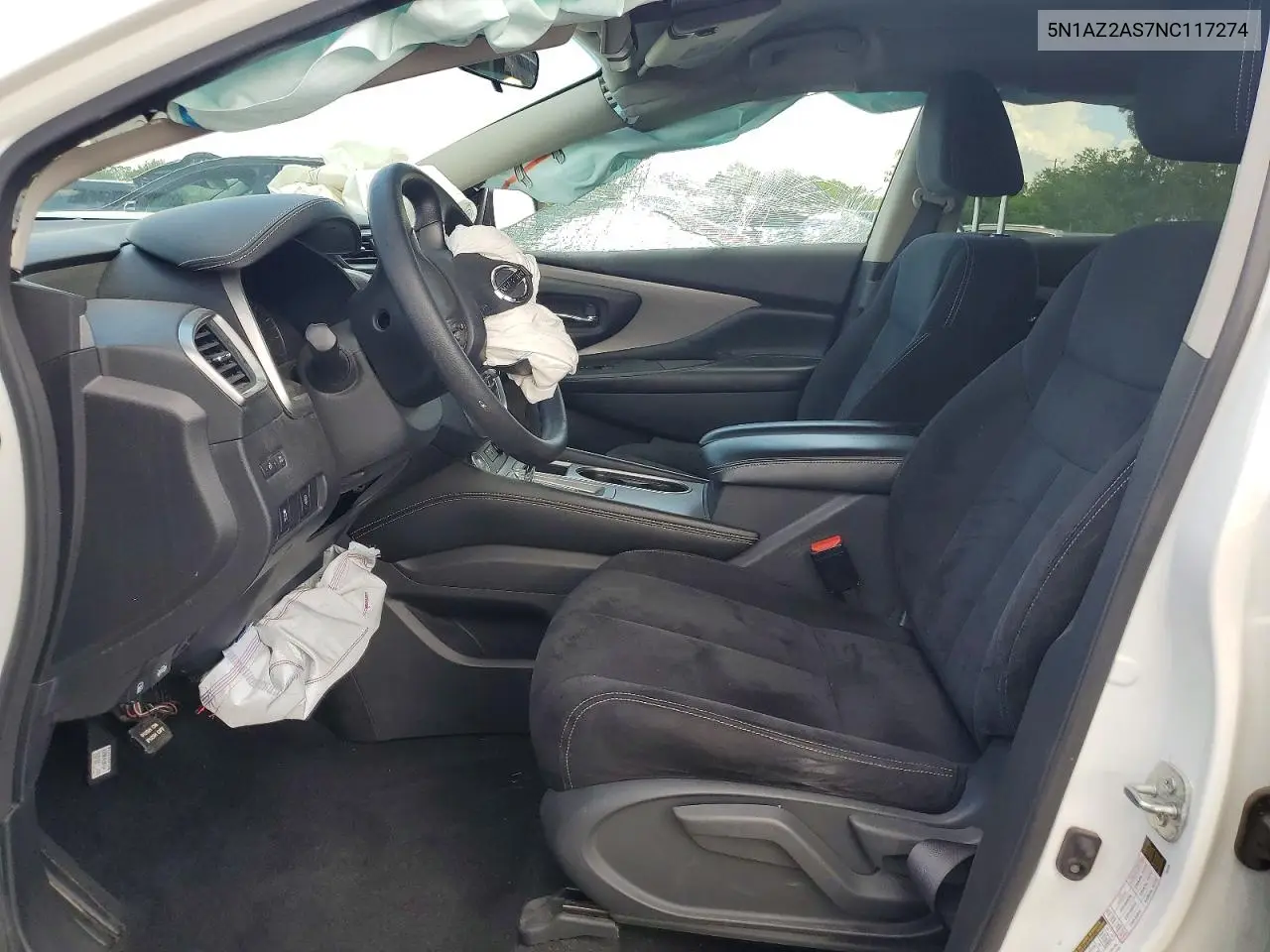 2022 Nissan Murano S VIN: 5N1AZ2AS7NC117274 Lot: 56582626