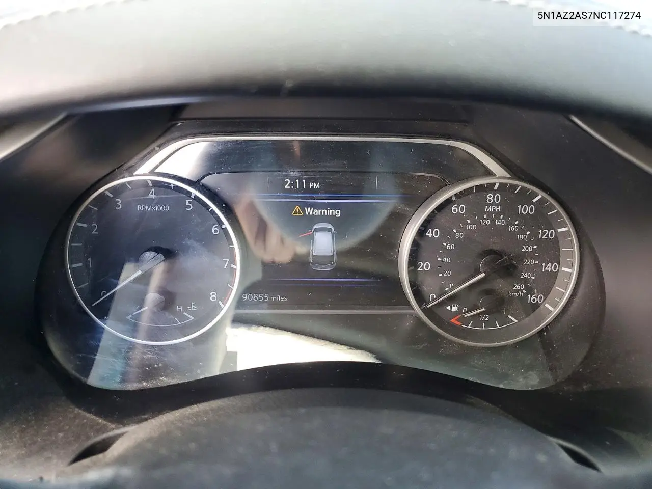 2022 Nissan Murano S VIN: 5N1AZ2AS7NC117274 Lot: 56582626