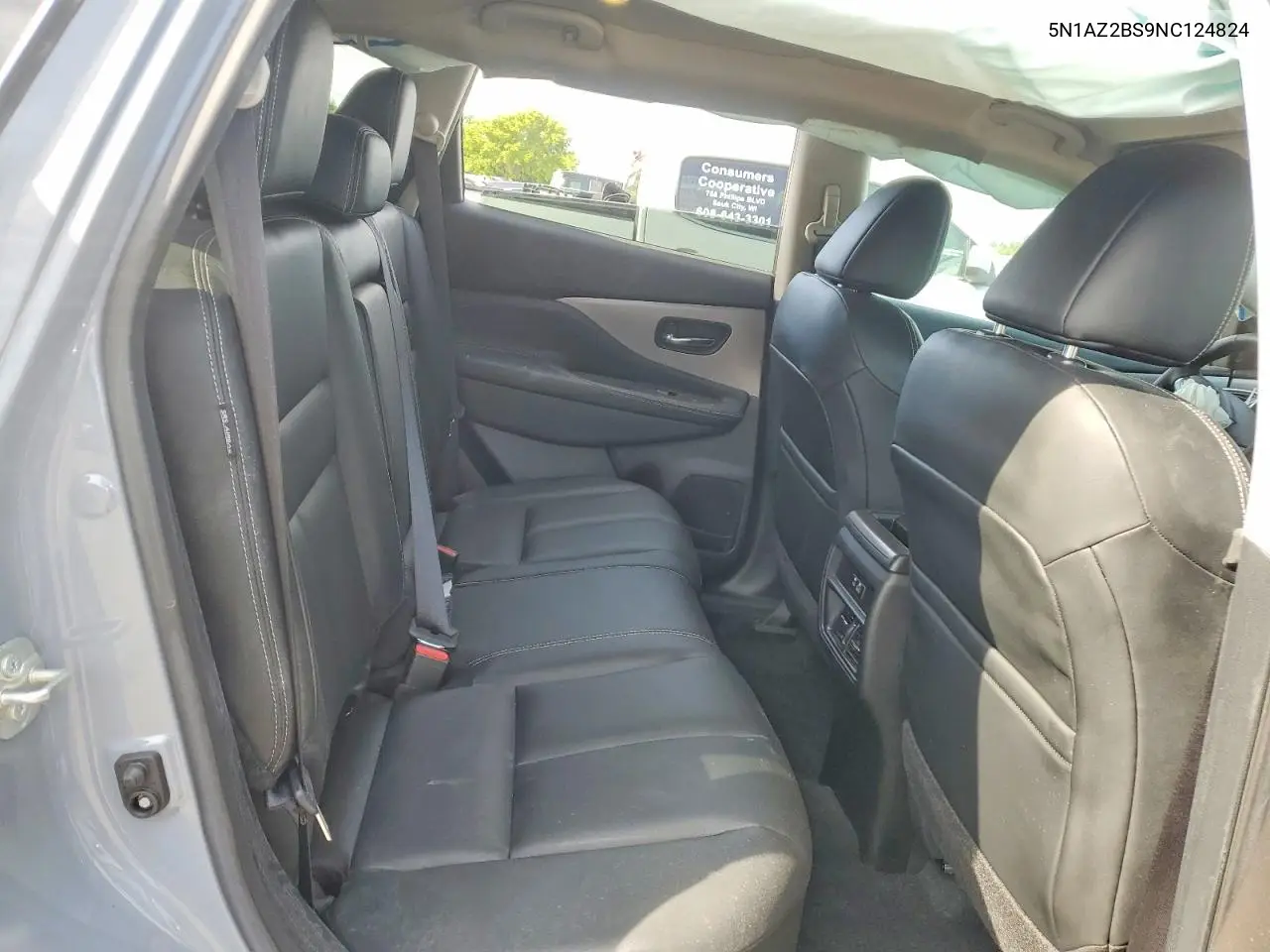 2022 Nissan Murano Sv VIN: 5N1AZ2BS9NC124824 Lot: 60184666