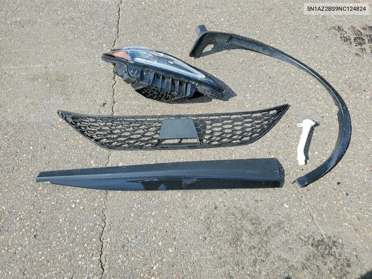 2022 Nissan Murano Sv VIN: 5N1AZ2BS9NC124824 Lot: 60184666