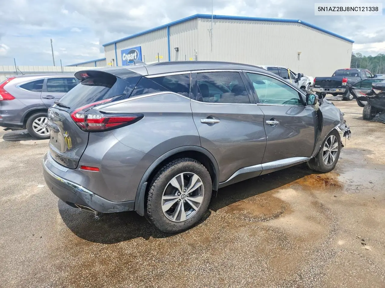 2022 Nissan Murano Sv VIN: 5N1AZ2BJ8NC121338 Lot: 60312416