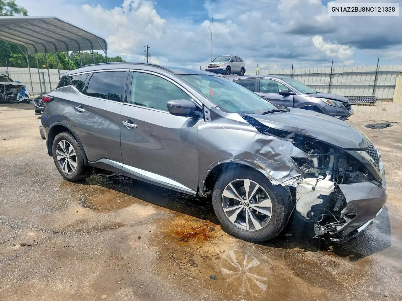 2022 Nissan Murano Sv VIN: 5N1AZ2BJ8NC121338 Lot: 60312416