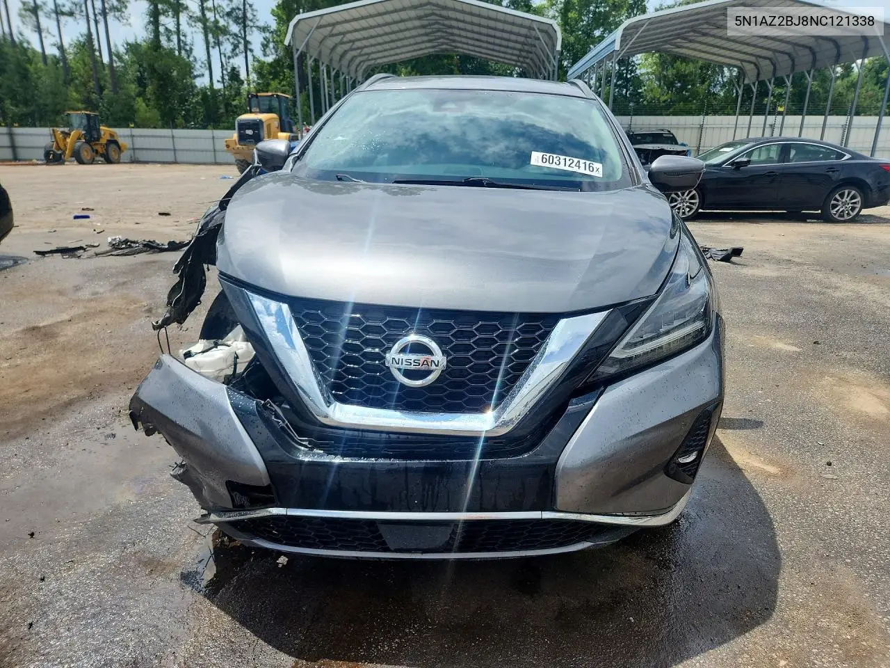 2022 Nissan Murano Sv VIN: 5N1AZ2BJ8NC121338 Lot: 60312416