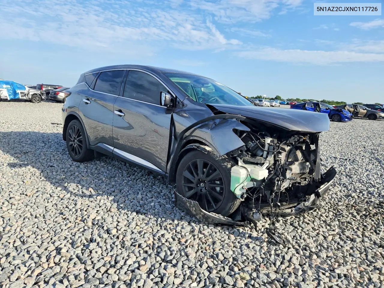 2022 Nissan Murano Sl VIN: 5N1AZ2CJXNC117726 Lot: 61010866