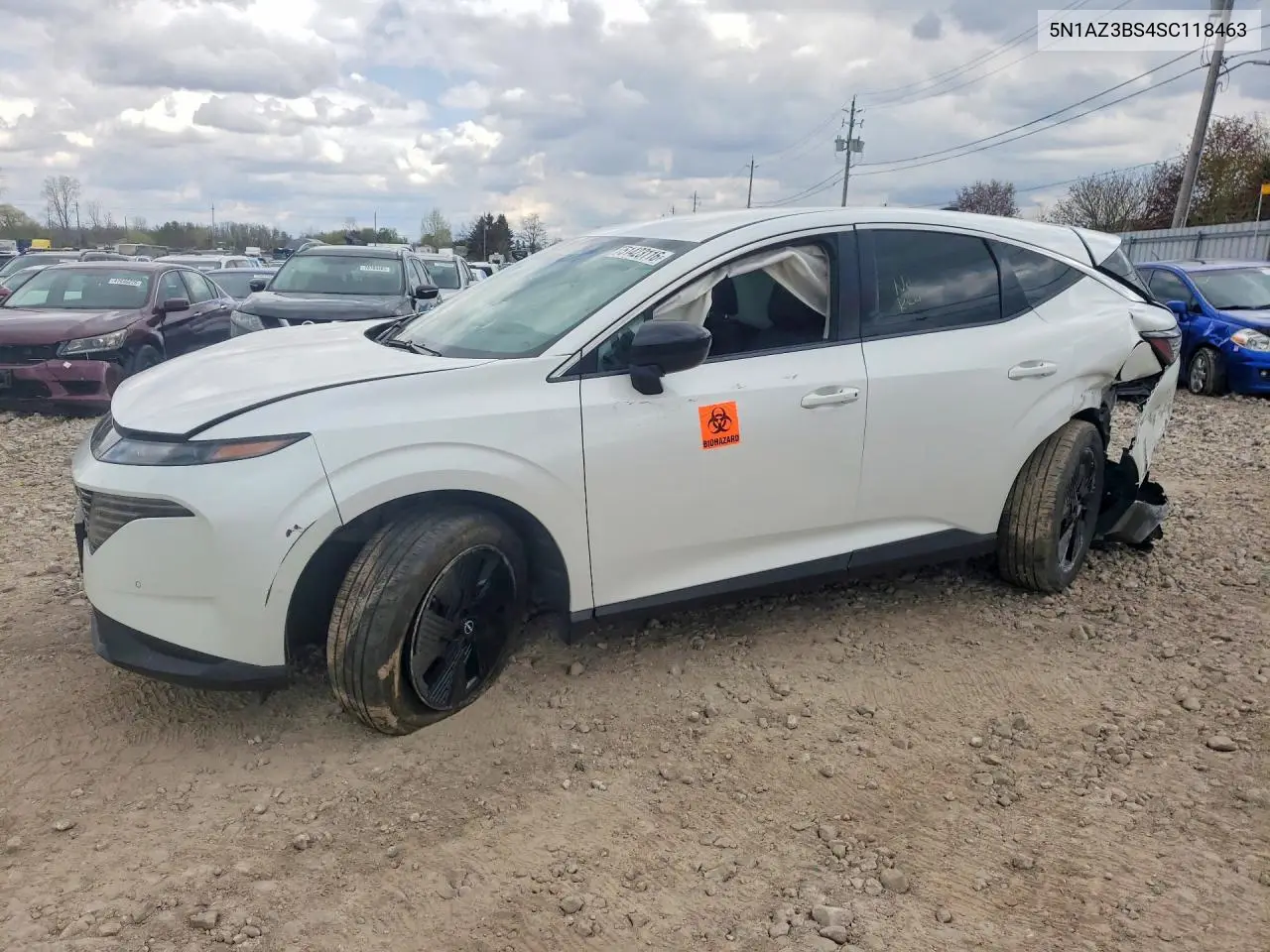 2025 Nissan Murano Sv VIN: 5N1AZ3BS4SC118463 Lot: 51423116
