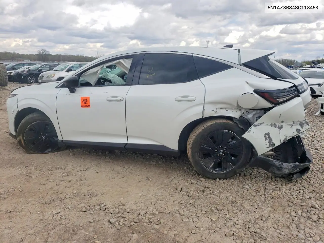 2025 Nissan Murano Sv VIN: 5N1AZ3BS4SC118463 Lot: 51423116