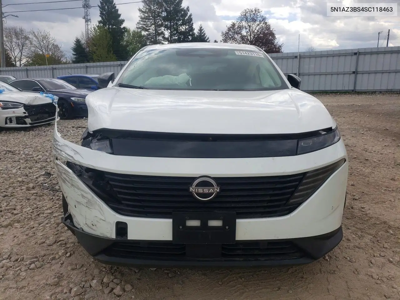 2025 Nissan Murano Sv VIN: 5N1AZ3BS4SC118463 Lot: 51423116
