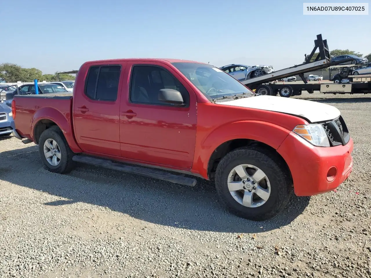 1N6AD07U89C407025 2009 Nissan Frontier Crew Cab Se