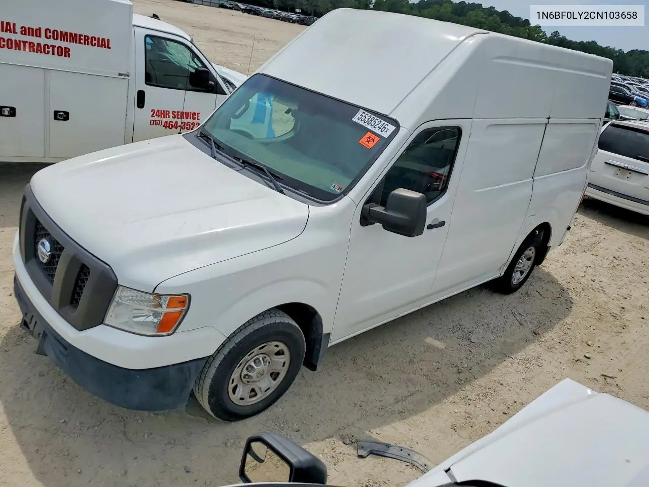 2012 Nissan Nv 2500 Delivery Van VIN: 1N6BF0LY2CN103658 Lot: 55385246