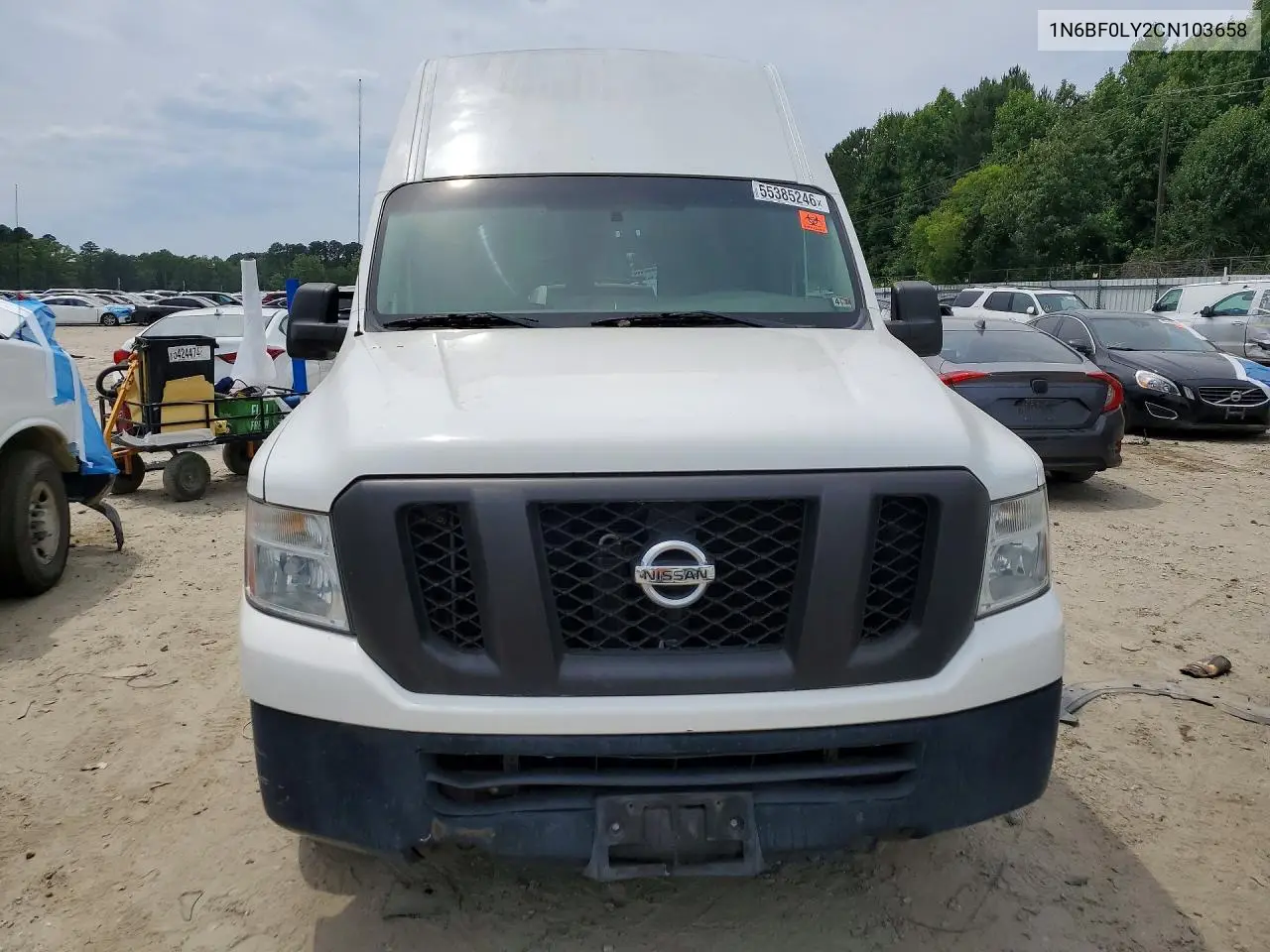 2012 Nissan Nv 2500 Delivery Van VIN: 1N6BF0LY2CN103658 Lot: 55385246