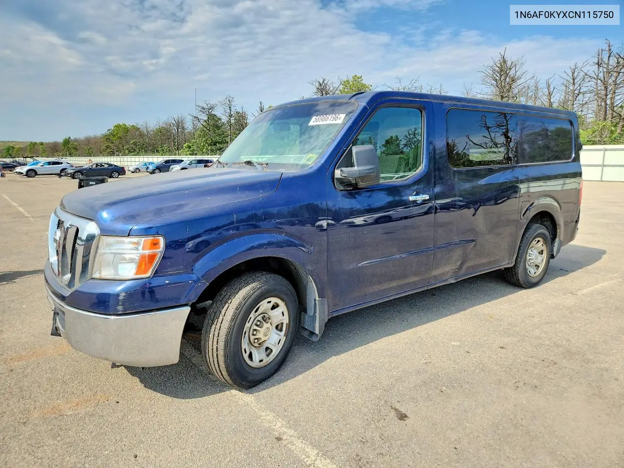 2012 Nissan Nv 2500 Hd S VIN: 1N6AF0KYXCN115750 Lot: 58986196