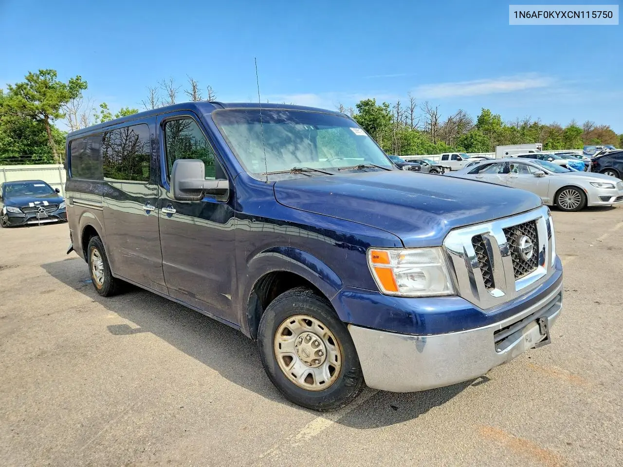 2012 Nissan Nv 2500 Hd S VIN: 1N6AF0KYXCN115750 Lot: 58986196
