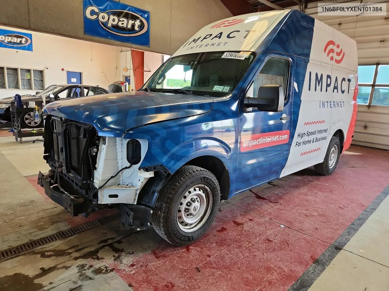 2014 Nissan Nv 2500 VIN: 1N6BF0LYXEN101384 Lot: 53965056